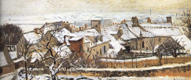 Camille Pissarro Winter France oil painting art